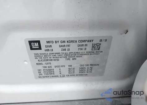 2019 Buick Encore Awd Essence from USA, damaged, VIN KL4CJGSM1KB749703